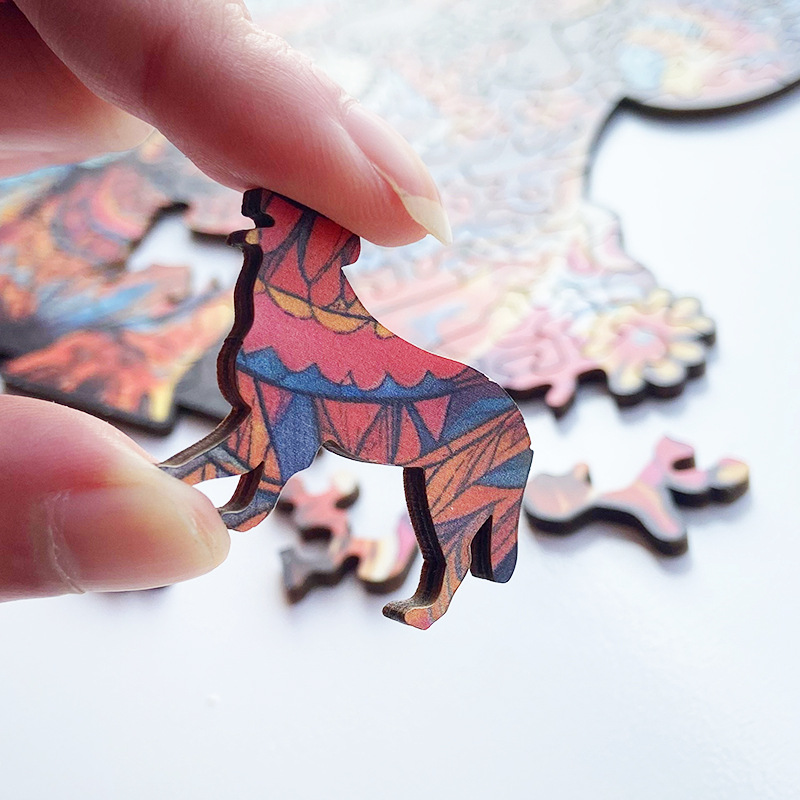 Irregular-Shaped Puzzle – A3 Size (33×43cm), 210-Piece Design, 4mm Thickness, Compact Packaging(Curly-haired cat) — image 3