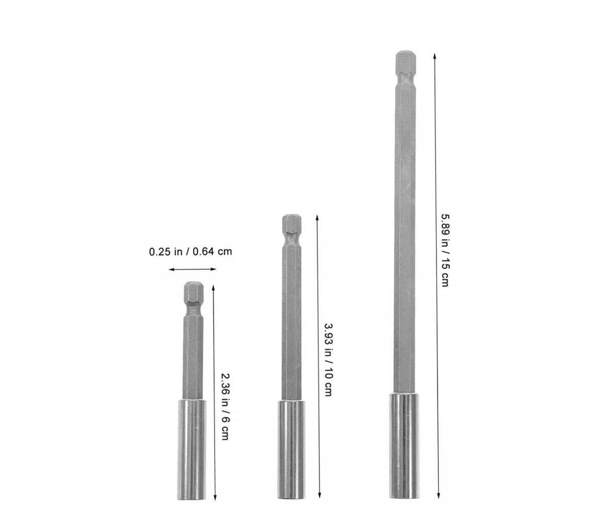 pieces - magnetic drill extension holder - magnetic bit holder set - hexagonal shank - magnetic drill chuck - quick-change bit set for electric drill and โ image 5