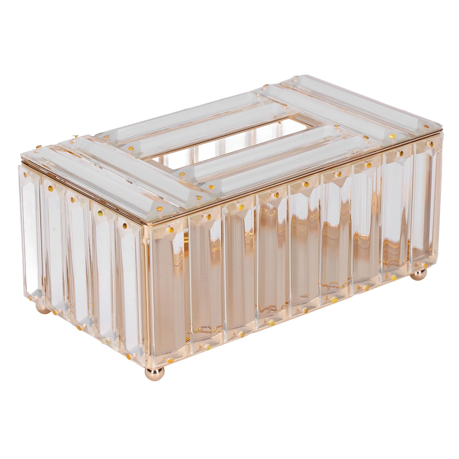 Tissues Box Gold Plating Process Fine Workmanship Simple Fashion Multi Purpose Tissue Storage BoxGold โ image 3