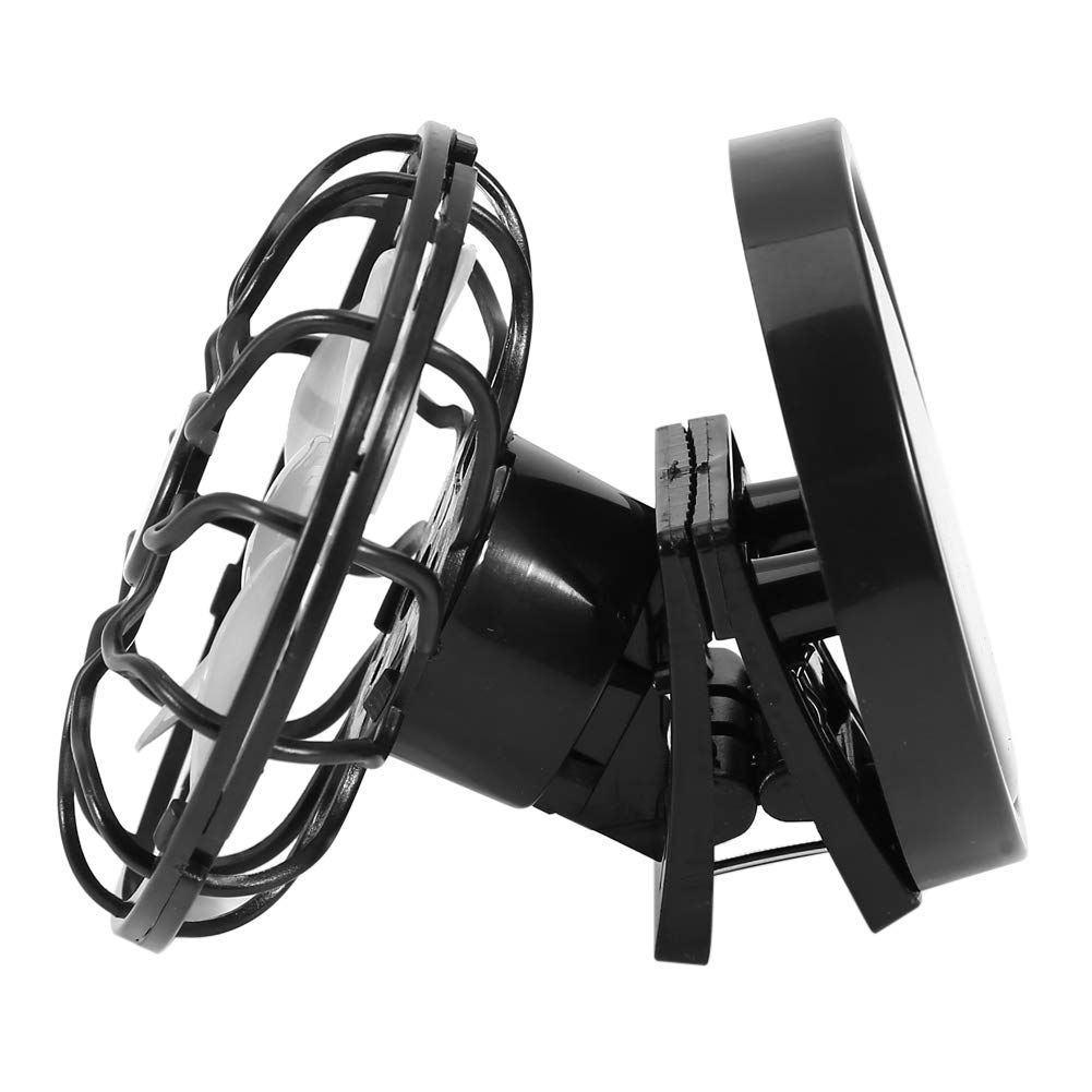 Electric Mini Solar Fan, Air Conditioner Cooling Cell Fan, Clip on Visor or Held by Hand, only Works in the Direct Sun — image 4