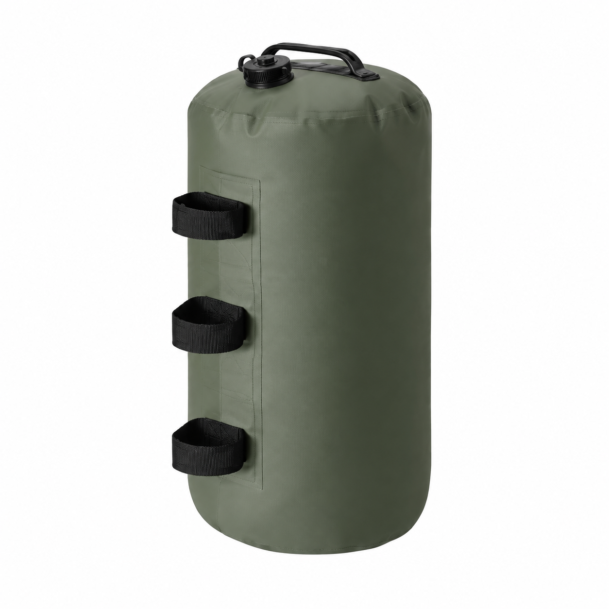 10L(20X30CM) Gazebo Water Weight Bag Green- Portable Refillable Canopy Leg Anchor with Carry Handle, Pole Straps and Anti Backflow Valve for Camping, Marquees