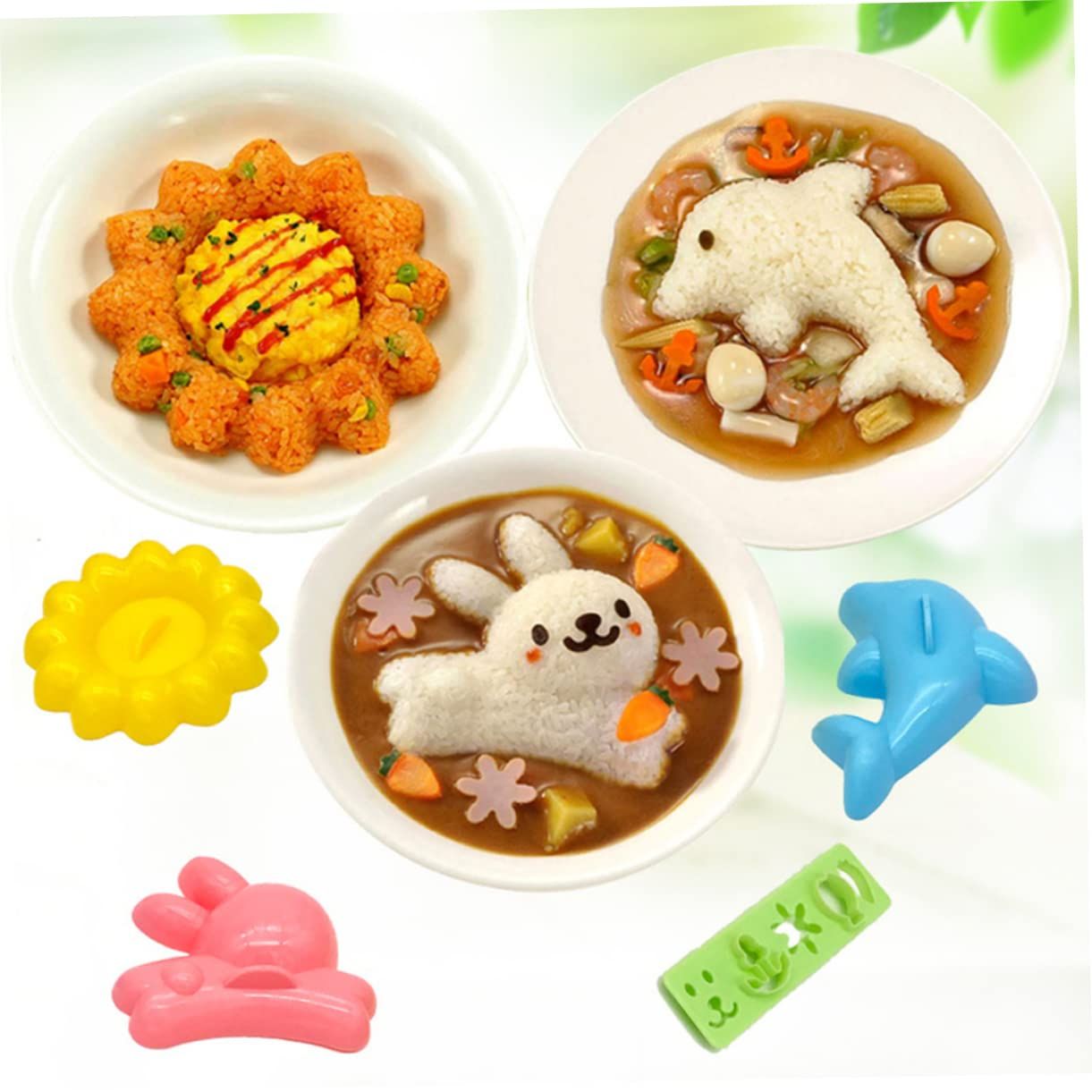 Rice Shaper Boil Egg Molds Stencils for Kids Bunny Stencil Kitchen Animal Molds Onigiri Shaper Rice Ball Makers โ image 4