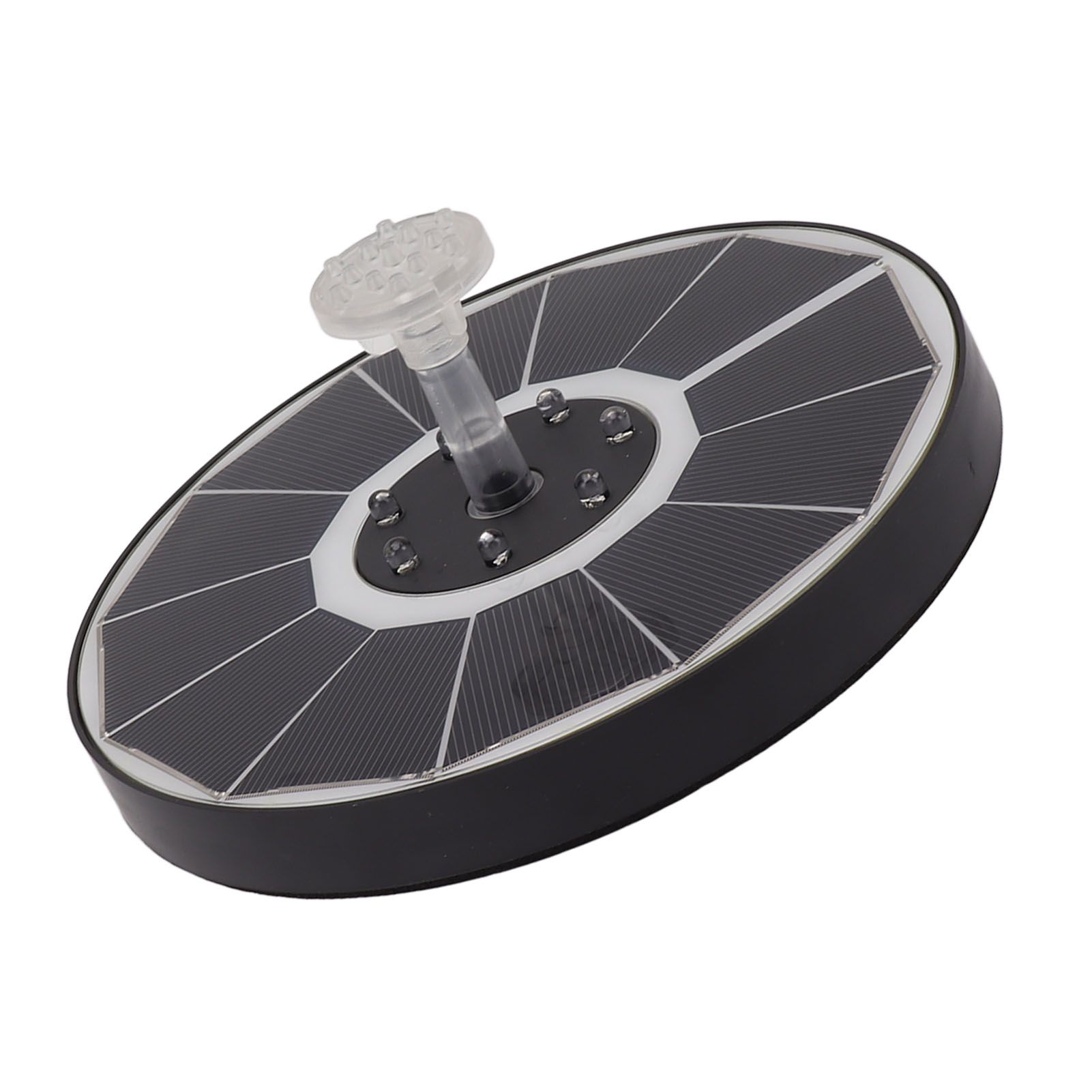 Solar Fountain Light with 8 Nozzles 3.5W 900mAh Colorful Powerful Solar Bird Bath Fountains for Bird Bath Garden TransparentNozzle — image 5