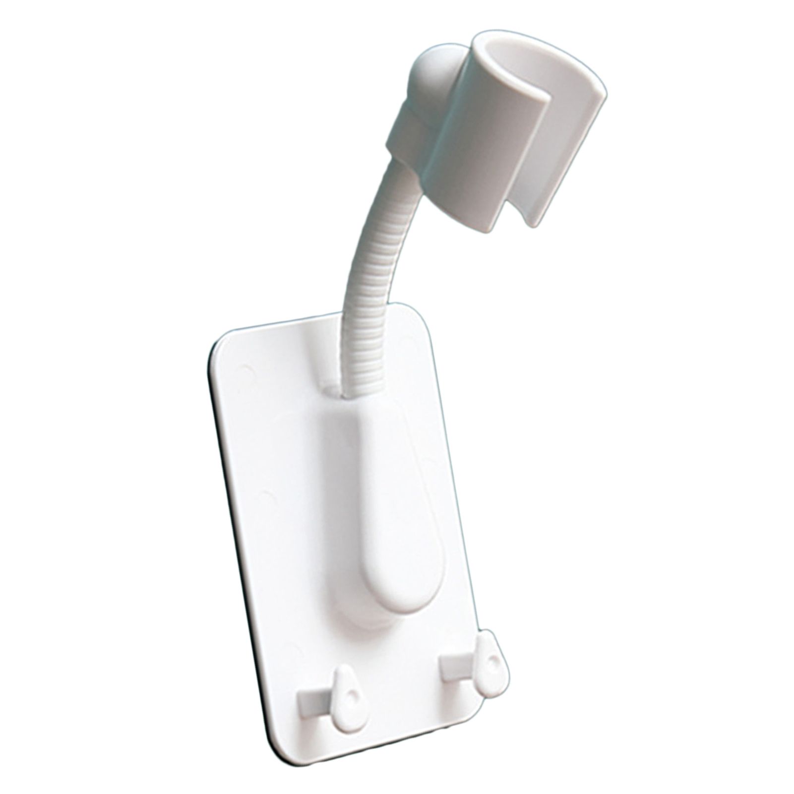 Shower Head Holder Punch Free Waterproof Strong Load Bearing Adhesive Adjustable Angle Handheld Showerhead Holder for Bathroom