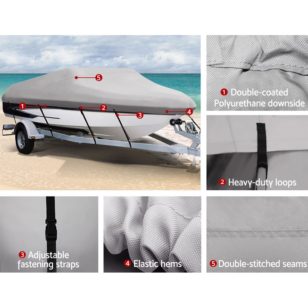 Seamanship 16-18.5ft Boat Cover Trailerable Marine Grade 600D — image 5
