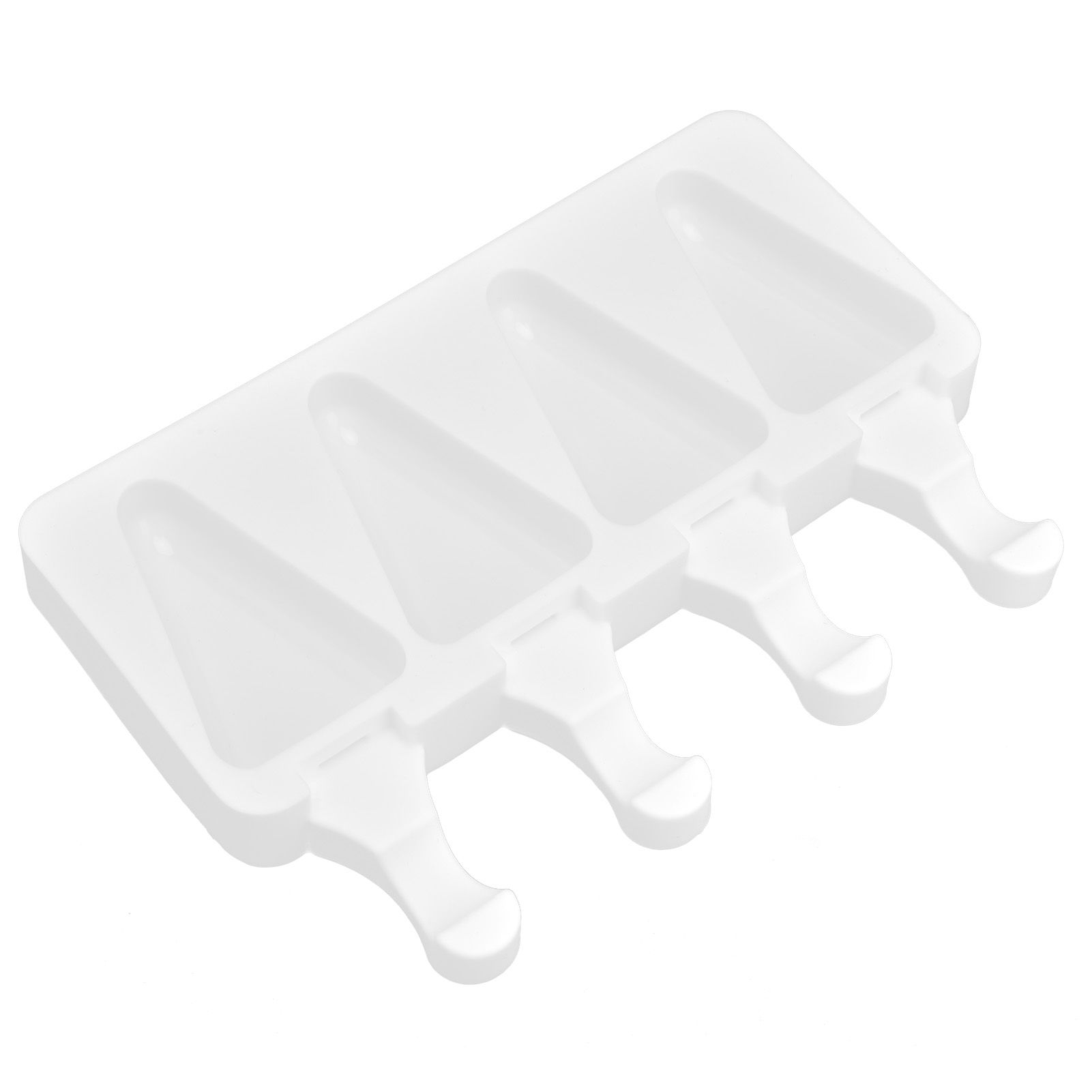 Multi Grid Silicone Ice Bar Mold Heat Resistant Ice Cream Making Mold Kitchen DIY Tool(4Grid Triangular ) — image 3