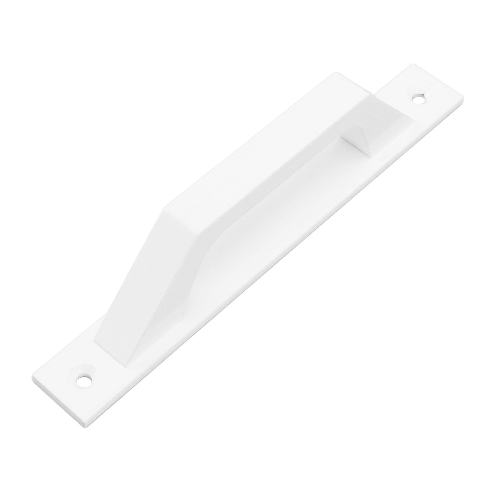 Sliding Door Handle Metal Electroplating Cabinet Barn Door Pull Handle with Mounting Screws White — image 2