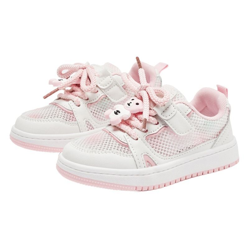HOBIBEAR Kids Mesh Shoes Breathable Light Summer... GU7922 white green 35 โ image 2