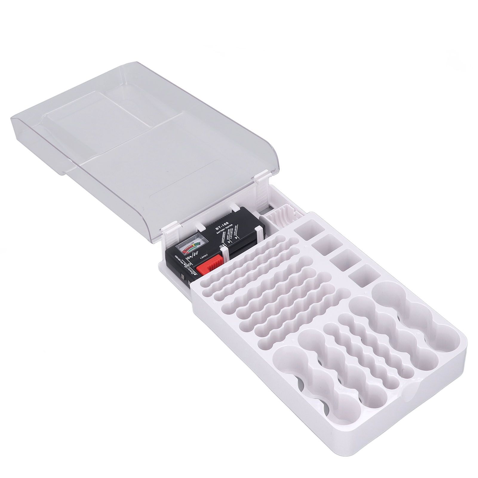 Battery Storage Box Soft Padding Battery Carrying Case with Capacity Test Instrument โ image 6