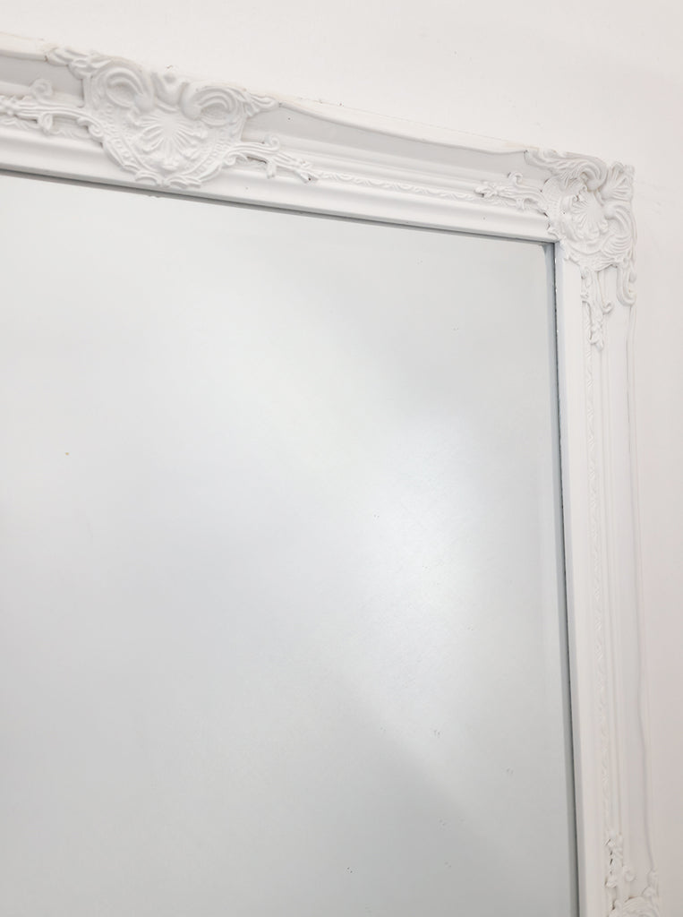 French Provincial Ornate Mirror - White - Small 80cm x 110cm — image 4
