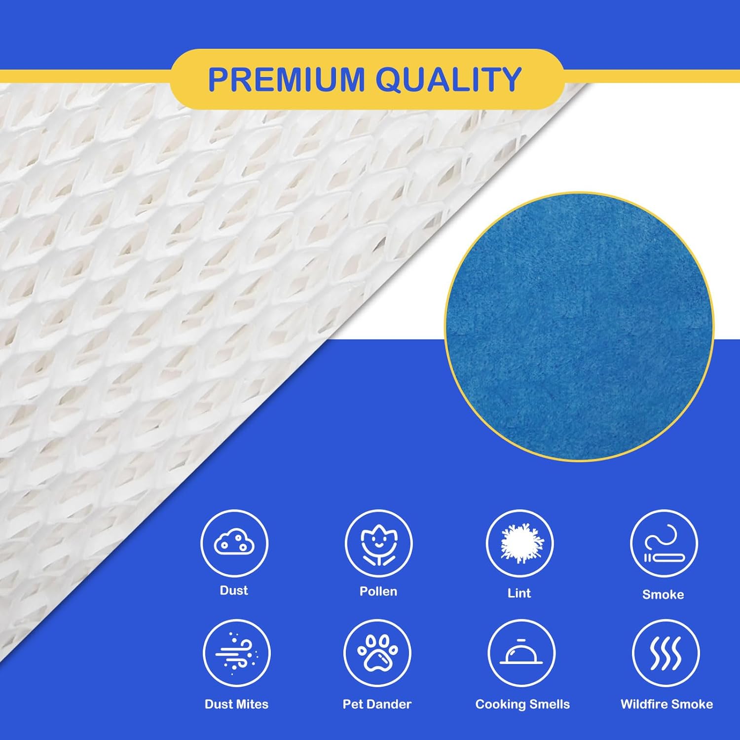 4 Pack HFT600 Wicking Filter Humidifier Replacement Filters, Compatible with Honeywell Top Fill Tower Humidifier HEV615, HEV620, Mesh Treated Layer Filter โ image 2