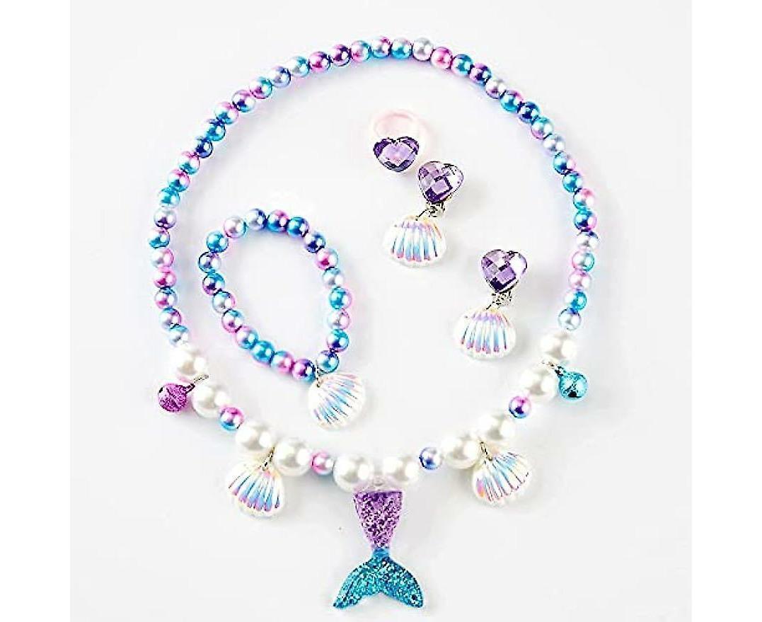Girls Princess Dress Up Set Costume Babies Tiara Necklace Halloween Party Supplies — image 2