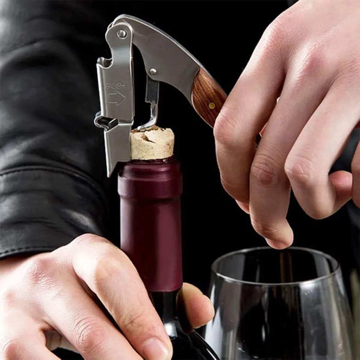 Multi Functional Wine Opener 4 In 1 Bottle Corkscrew Opener Wine Bar Tool Kit — image 5