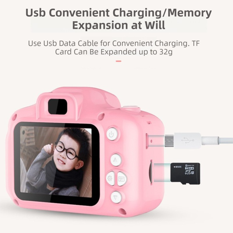 X2 Pink Single Lens Kids Carrot Bunny Digital Camera - Multi-Functions With 20MP Interpolation, Photo & Multiple Filters, 1080P Video and Game โ image 5