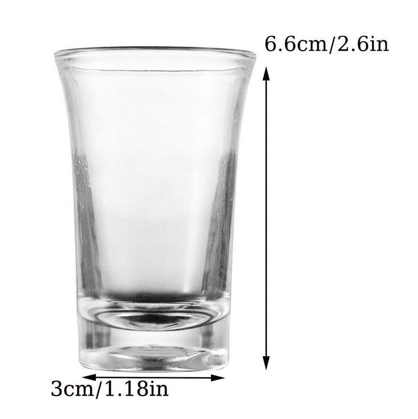 6 Pieces Clear Acrylic Shot Glass Set, Reusable Shatter Resistant 30 mL Drink Cups for Tequila, Cocktails, Parties, Picnics and Camping — image 2