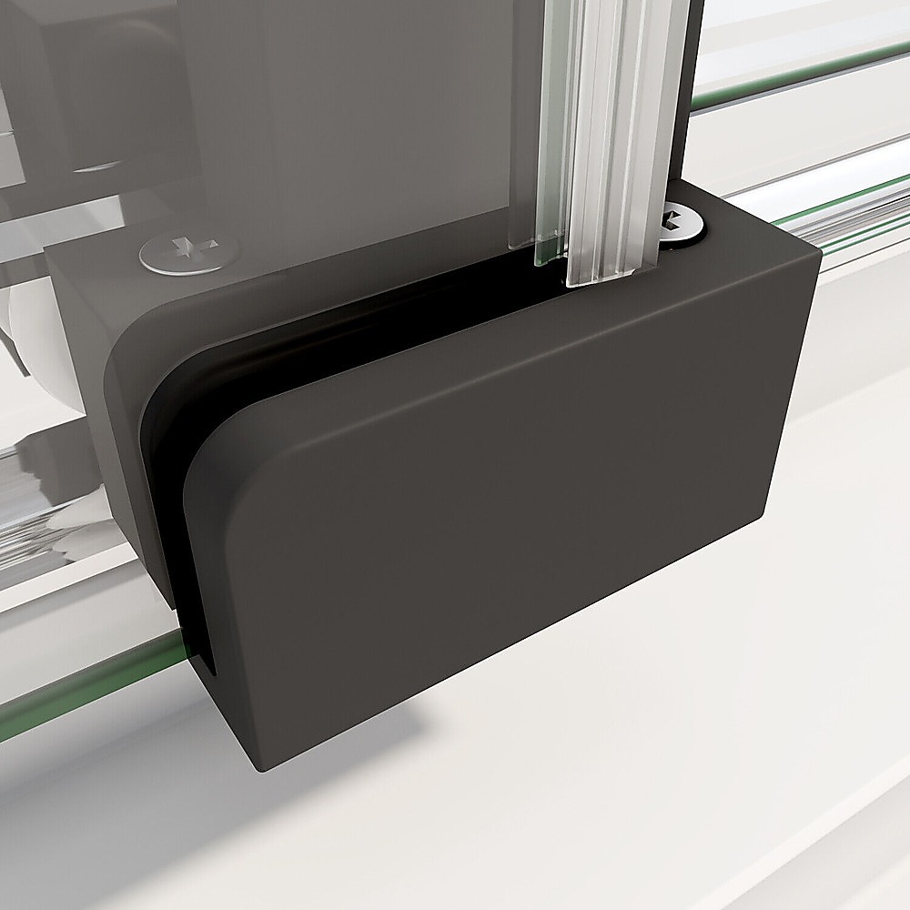 40mm Adjustable Contemporary Corner Sliding Black Shower Screen 86 × 92cm — image 5