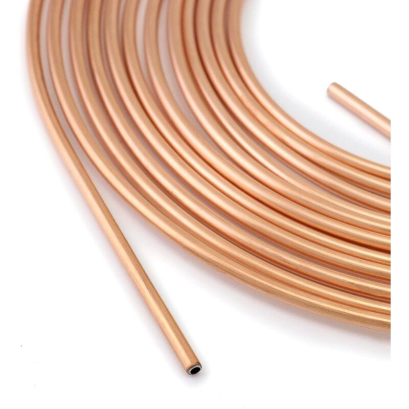 7.6M Brake Copper Hose, Brake Pipe Tube, Od 4.76Mm, Id 3.3Mm With 16 Nuts โ image 3