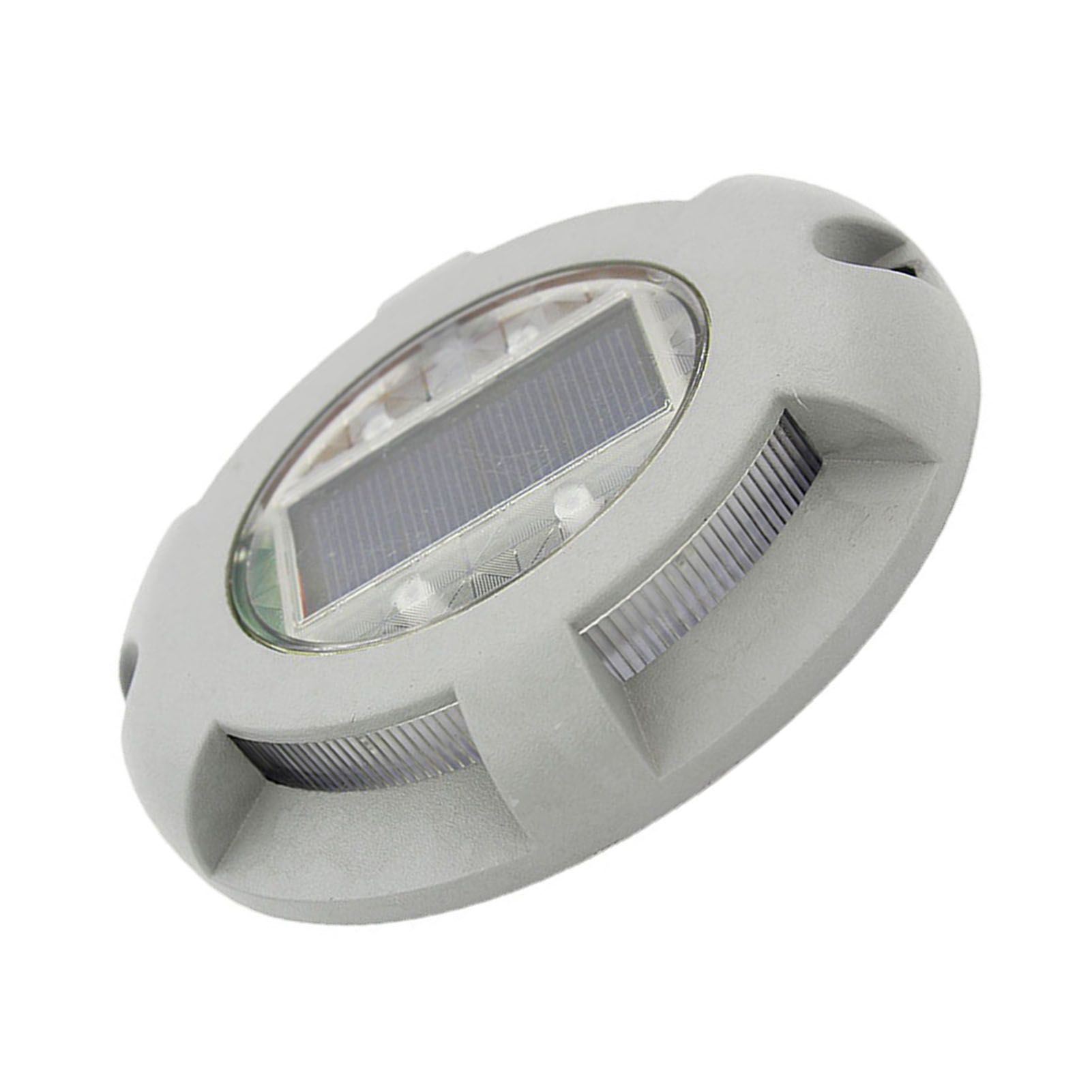 Solar Step Light IP65 Waterproof Round Aluminum Alloy Outdoor LED Stair Lamp for Deck Courtyard Pathway Warm Color โ image 2