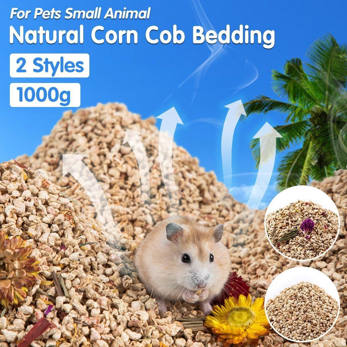 Plants Corncob Bedding Nest Pad for Hamster Rabbit Hedgehog Small Pet Supplies - Corn Cob Litter — image 4