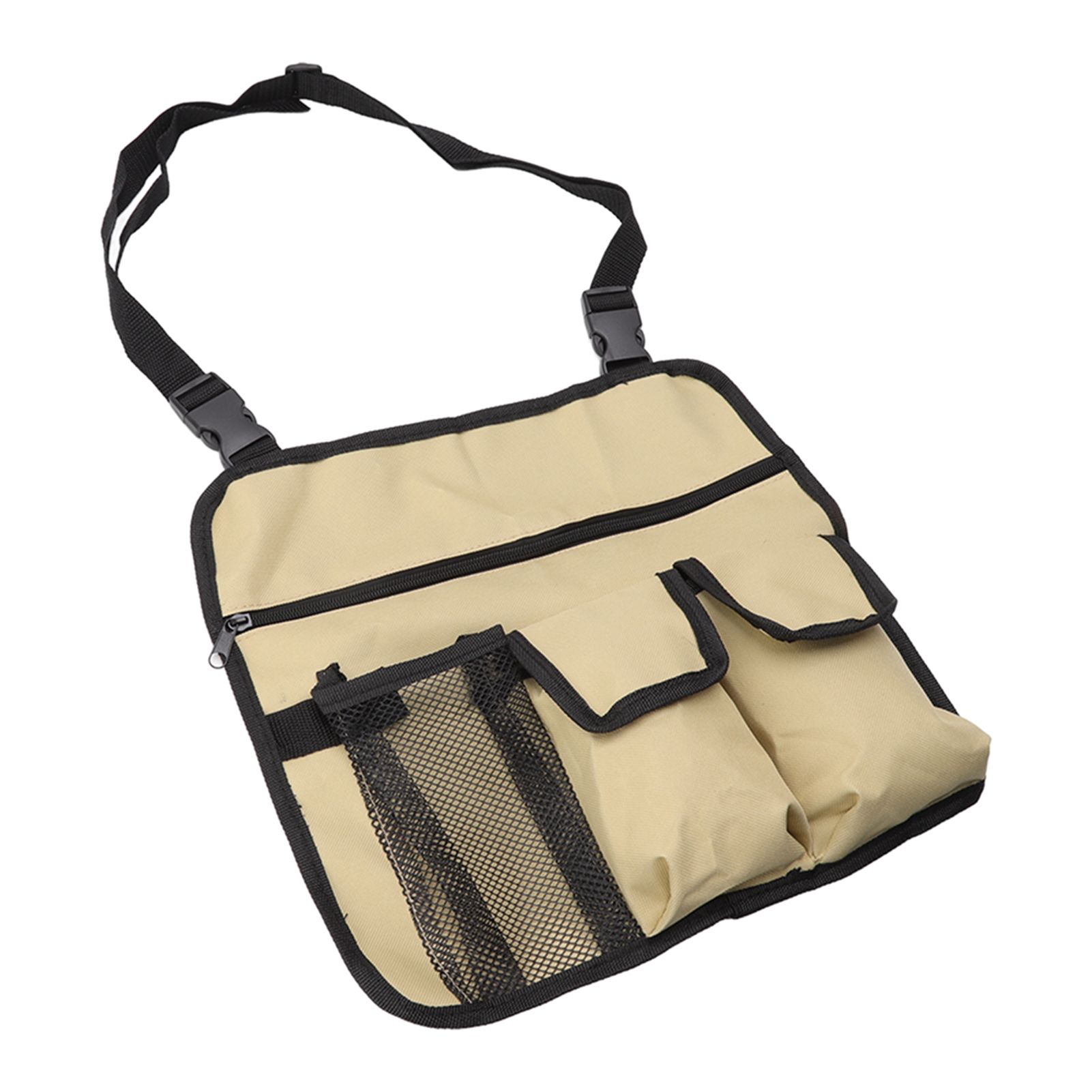 Camping Chair Hanging Bag Waterproof Oxford Cloth Adjustable Portable Beach Chairs Side Storage Bags for Outdoor Khaki โ image 2