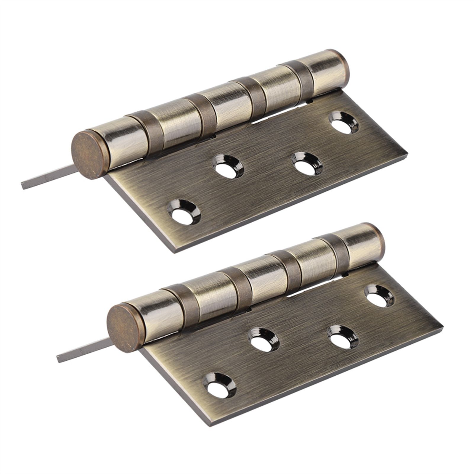 4in 3mm Stainless Steel Door Hinge Loose Pin Muffler Buffer Hinges Mute Bearing(Plating Yellow) โ image 4