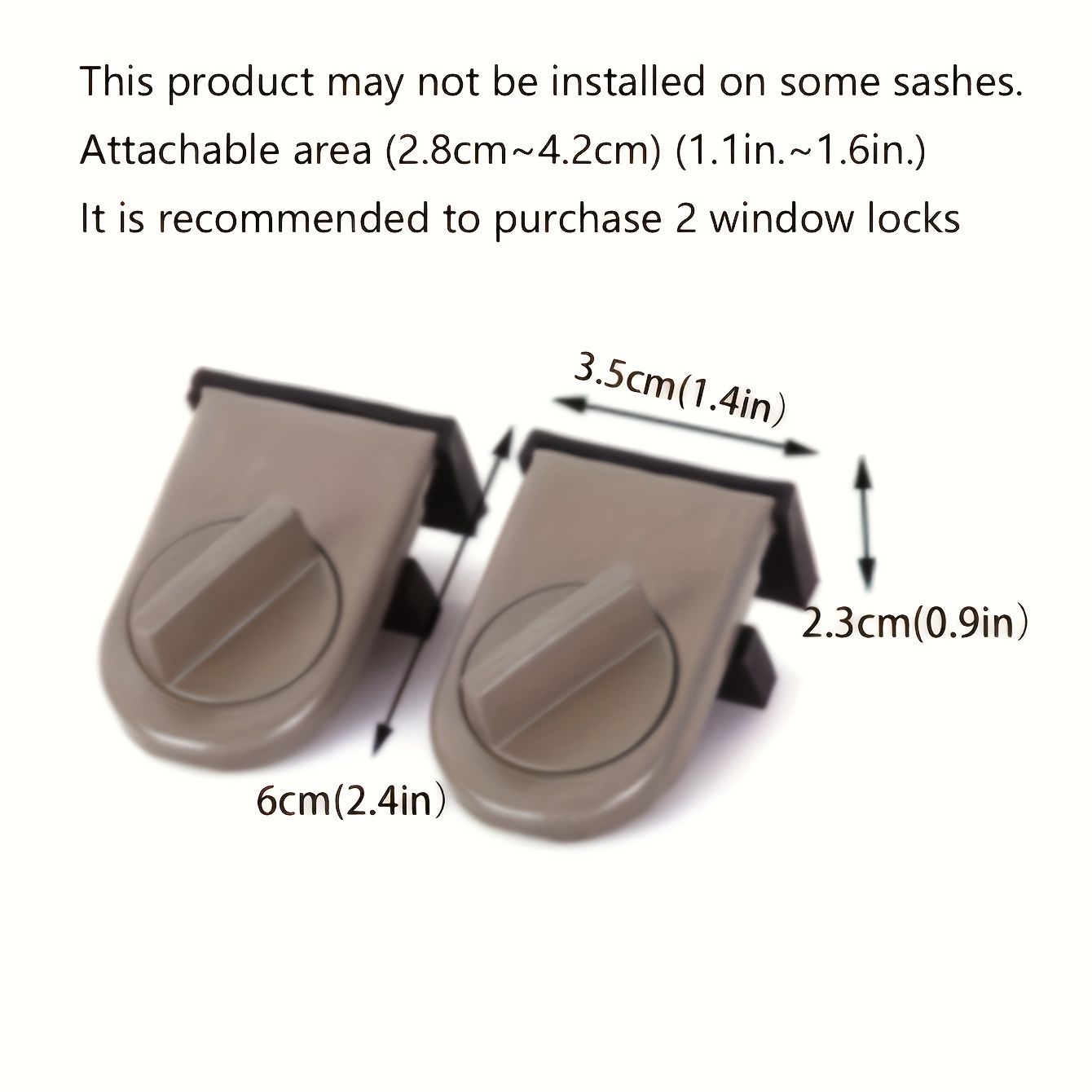 Aluminium Sliding Window Door Locks with Keys Security Lock Stop Anti Theft Sash Lock for Sliding Doors Windows, Pinch Proof Fall Prevention Durable 5pcs — image 5