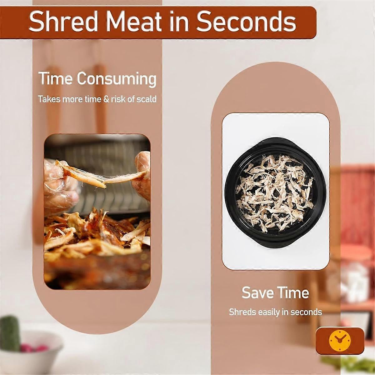 Chicken Shredder Tool - Non-Slip Base & Handles for Easy Shredding — image 4