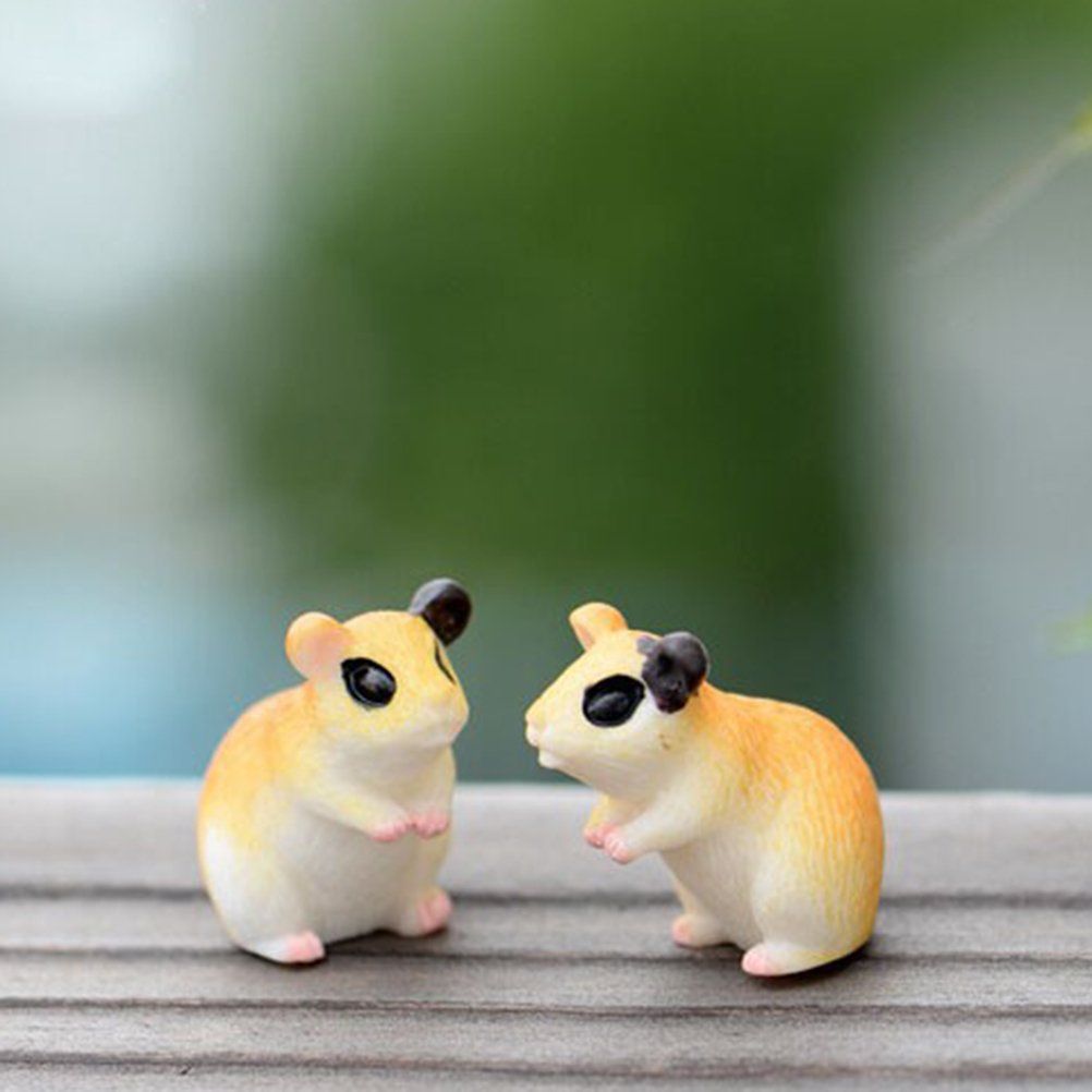 10PCS Hamster Micro Landscape Ornaments, Miniature Figurines Fairy Garden Accessories, Garden DIY Kit — image 2