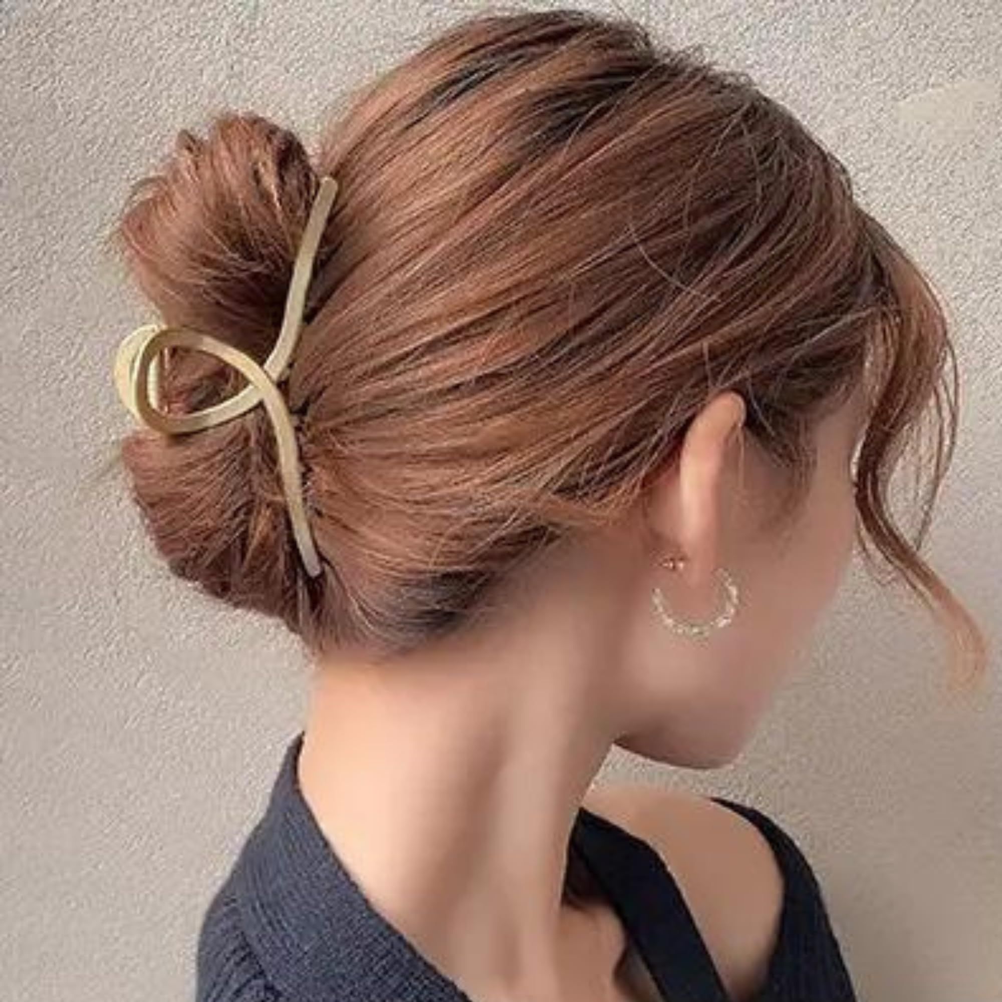 Gold French Twist Claw Clip Fashion Metal Hair Clip for Women Women's Hair Clip Claw Makeup Tools Female Headdress โ image 3