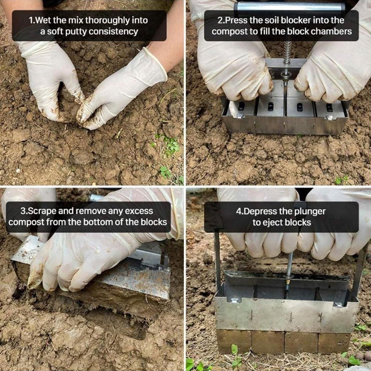 Hand Clay Seeder Tool Gardening Tools for Seeding Soil Planting Garden Tools Set โ image 5