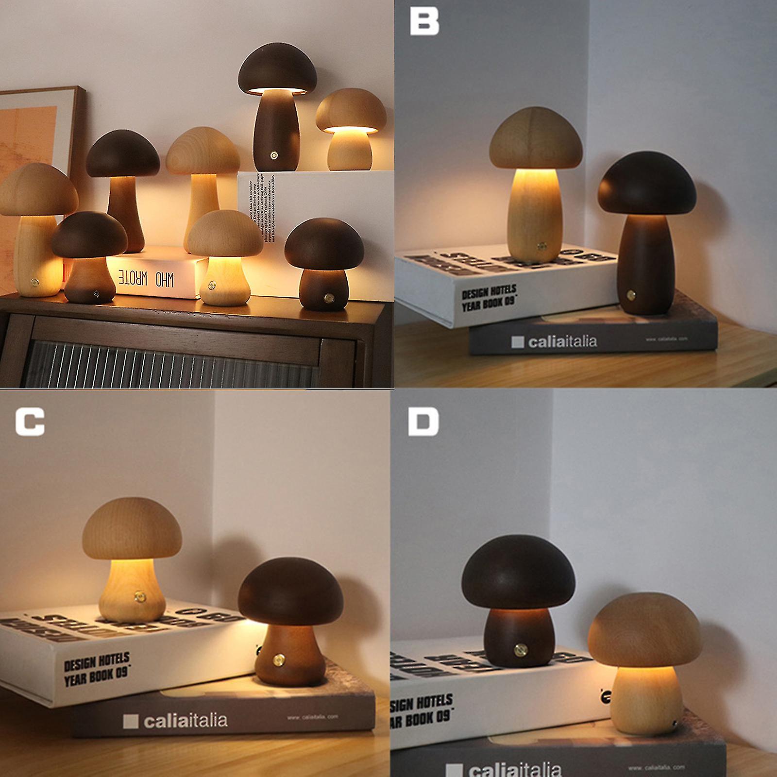 Mushroom Lamp with Remote Control Night Light for Bedroom Indoor Outdoor Table Desk USB Rechargeable — image 5