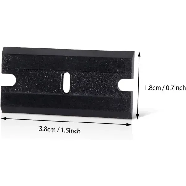 Car Sticker Remover 100 pcs Plastic Razor Blades Edges for 1.5 inch, car washing and detailing, polishing or foam cleaning โ image 5