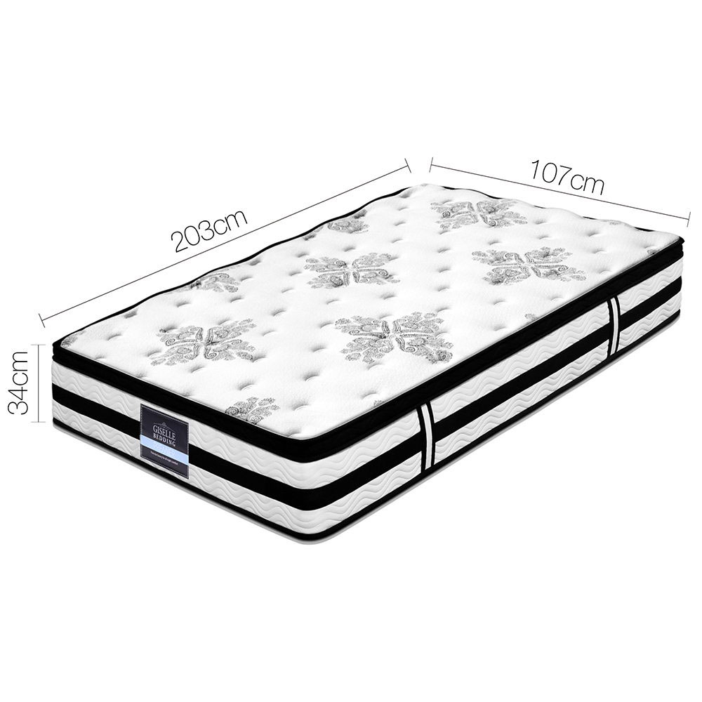 Giselle Bedding 34cm Mattress Euro Top Pocket Spring King Single โ image 3