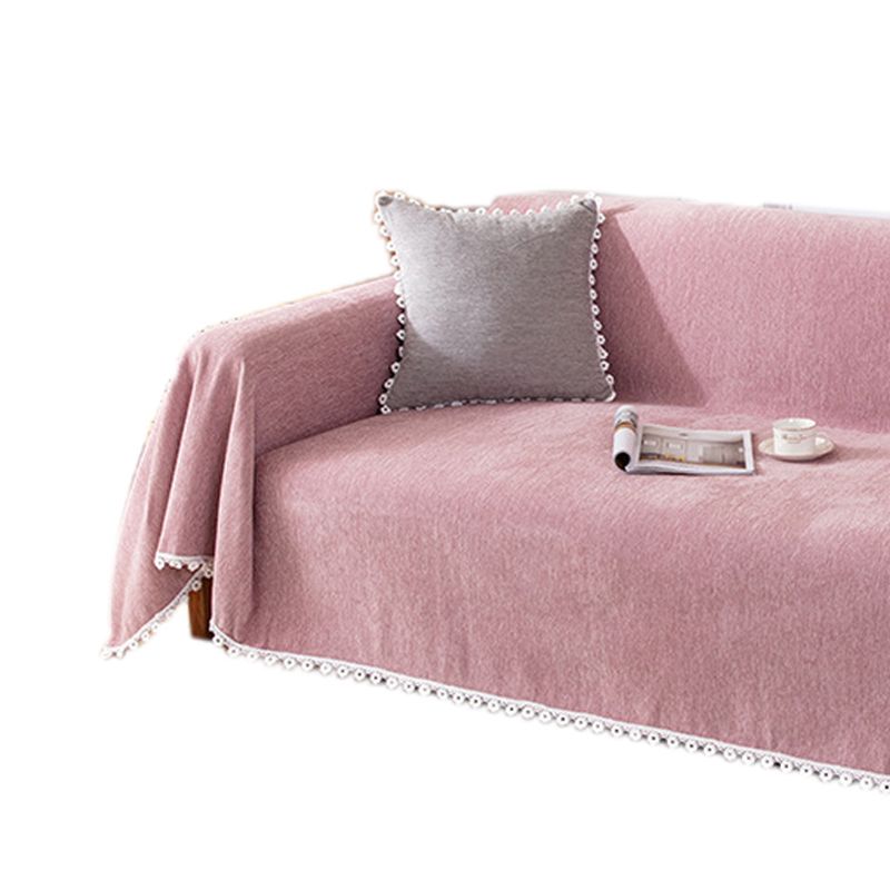 Sofa Cover Chenille Nylon Multipurpose Machine Washable Couch Slipcover for All Seasons Pink 180x300cm/1.97x3.28yd โ image 2
