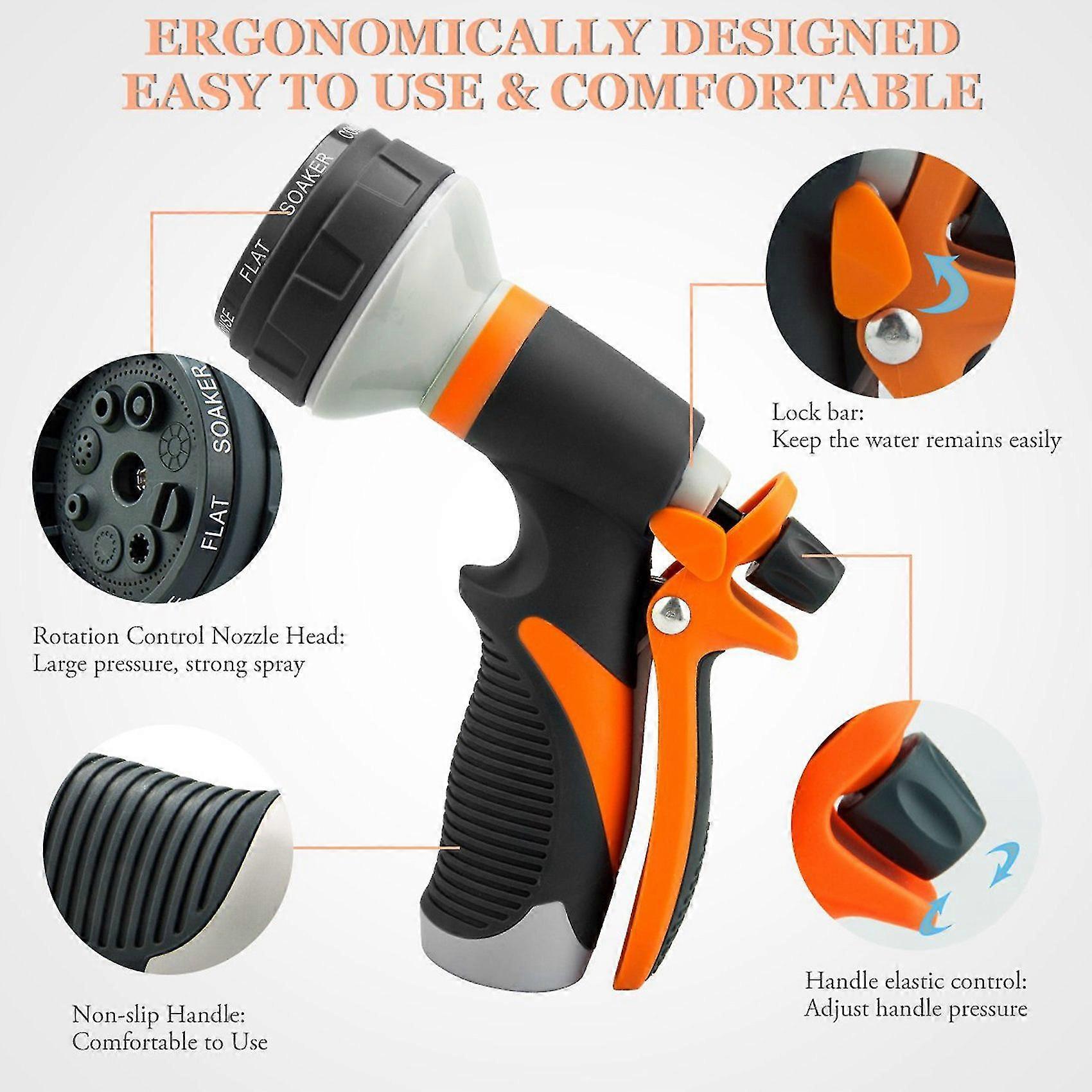 Garden Hose Spray Nozzle - Hose Nozzle with Storage Cart for Outdoor Use โ image 3