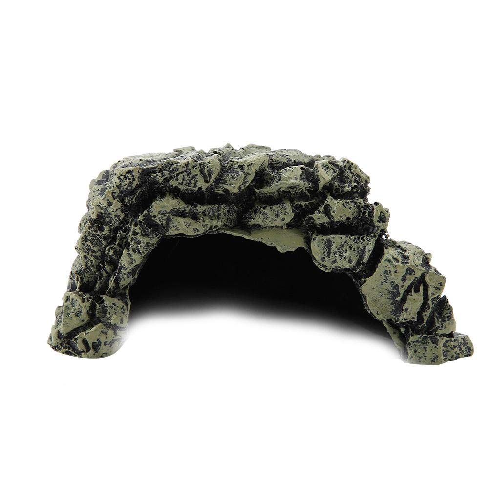 Fish Hiding Cave Aquarium Turtle Reptile Basking Hide Habitat Shelter for Aquarium Terrarium Decoration Ornament (Medium) โ image 3
