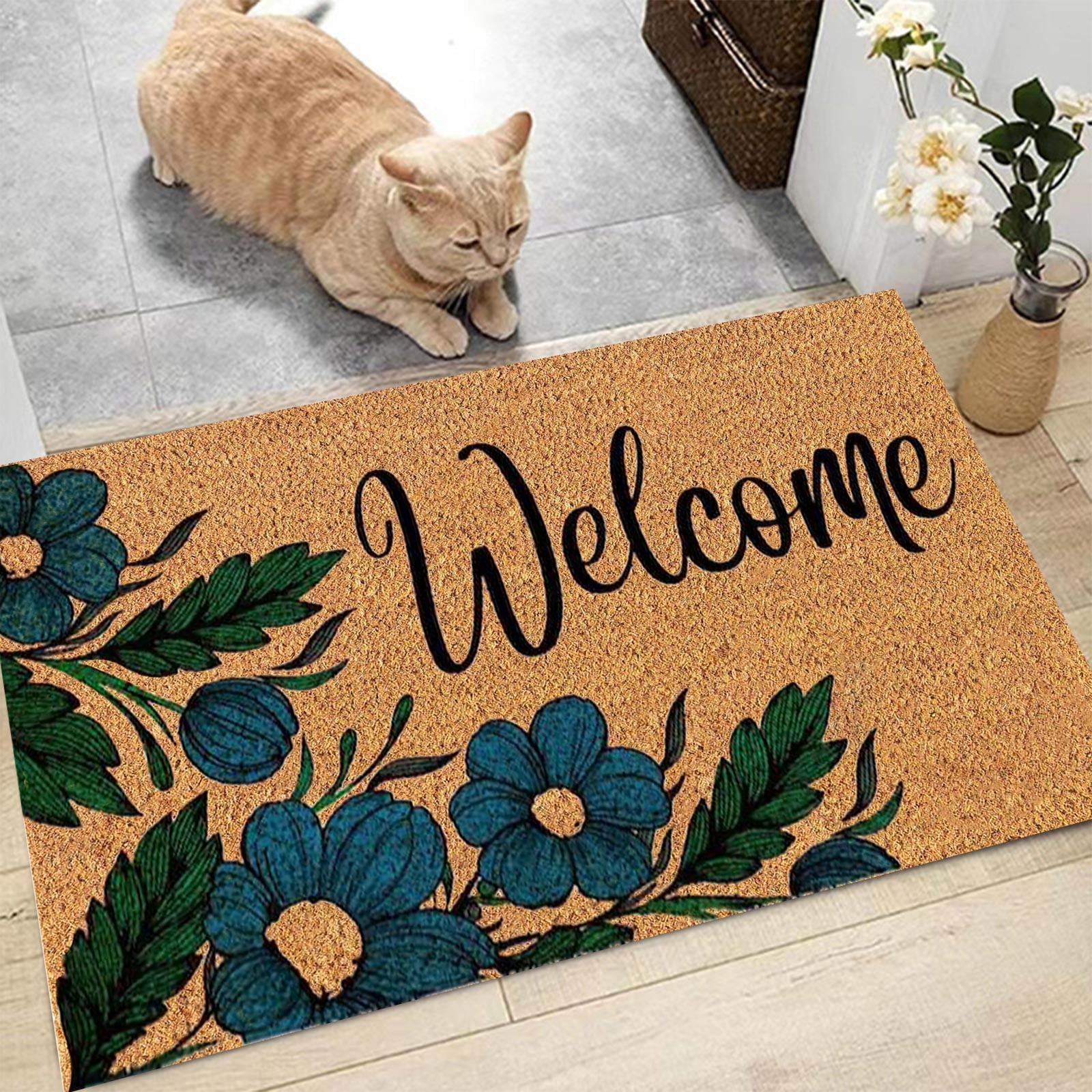 16x24 inch Doormats for Outdoor Entrance Home Waterproof Floor Mat Outdoor Rug Front Door Spring Mat Floor Decor Outdoor Summer Decor Spring Rugs Mat for Front — image 4