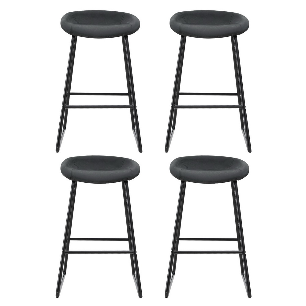 Artiss 4x Bar Stools Kitchen Dining Chairs Counter Stool PU Leather Metal โ image 3