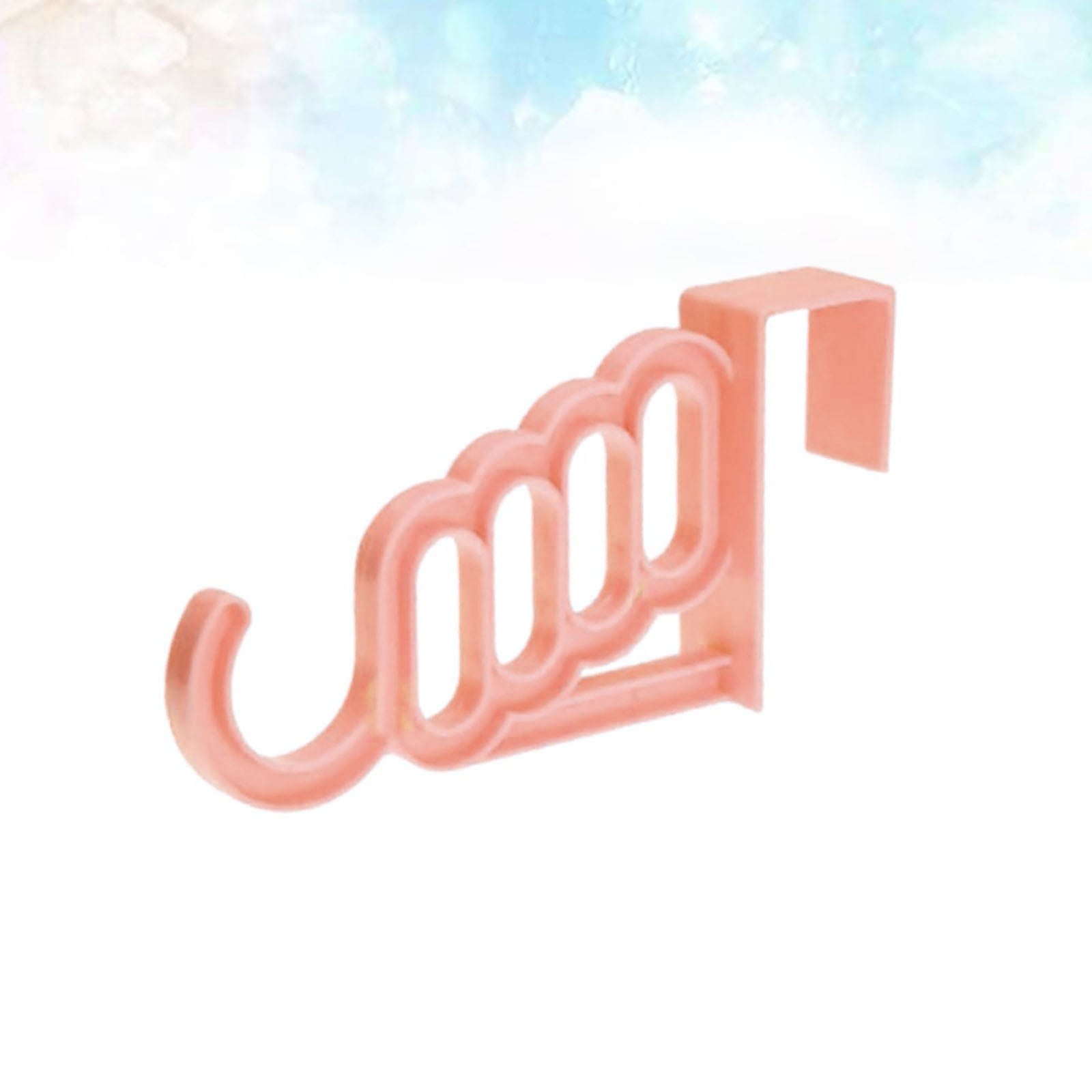1 Piece Over Door Hook, plastic multifunction hanger for travel clothes drying and storage, Random Color, 7.09 × 1.57 inches — image 6
