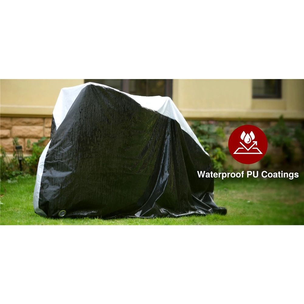 Bicycle Cover Waterproof Outdoor - Bicycle Cover for Outdoor Storage Windproof, UV resistant, Snow resistant with Lock Hole Mountain Road City — image 2