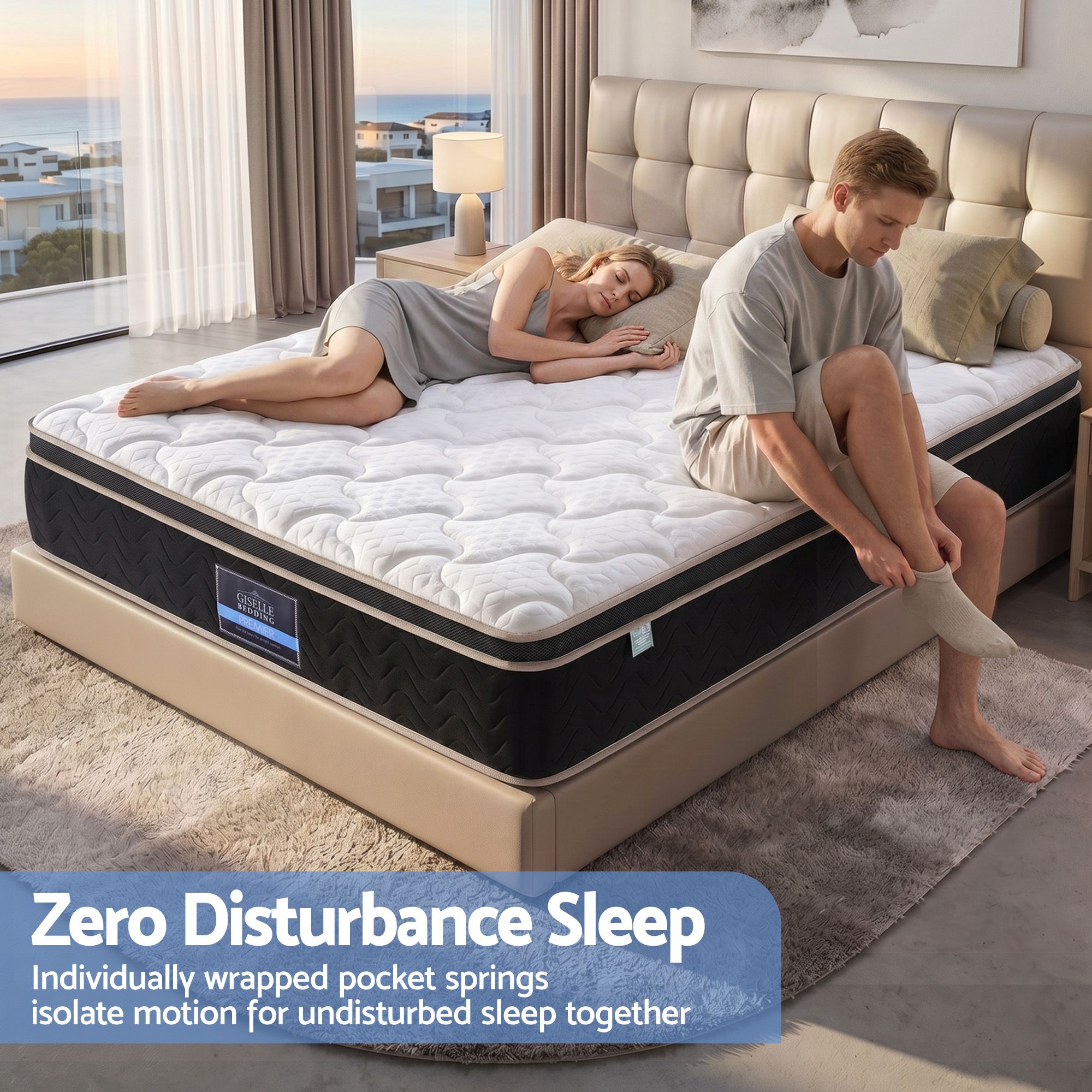 Giselle 35cm King Mattress Firm with Copper Memory Foam and Edge Support โ image 5