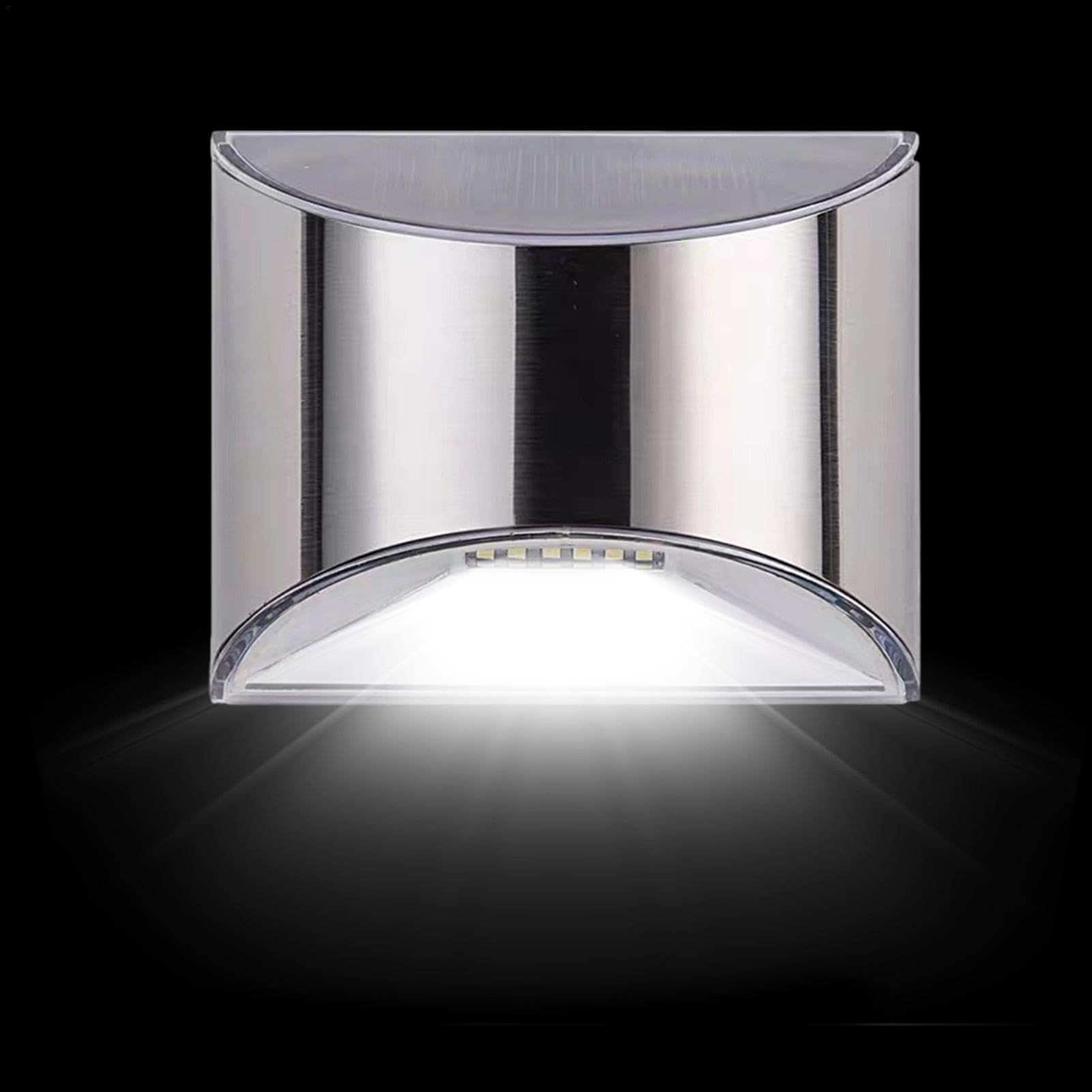 Outdoor Solar Lights Solar Wall Light Balcony Garden Solar Light Stainless Steel Modern Outdoor Waterproof Wall Light for Stairs โ image 5