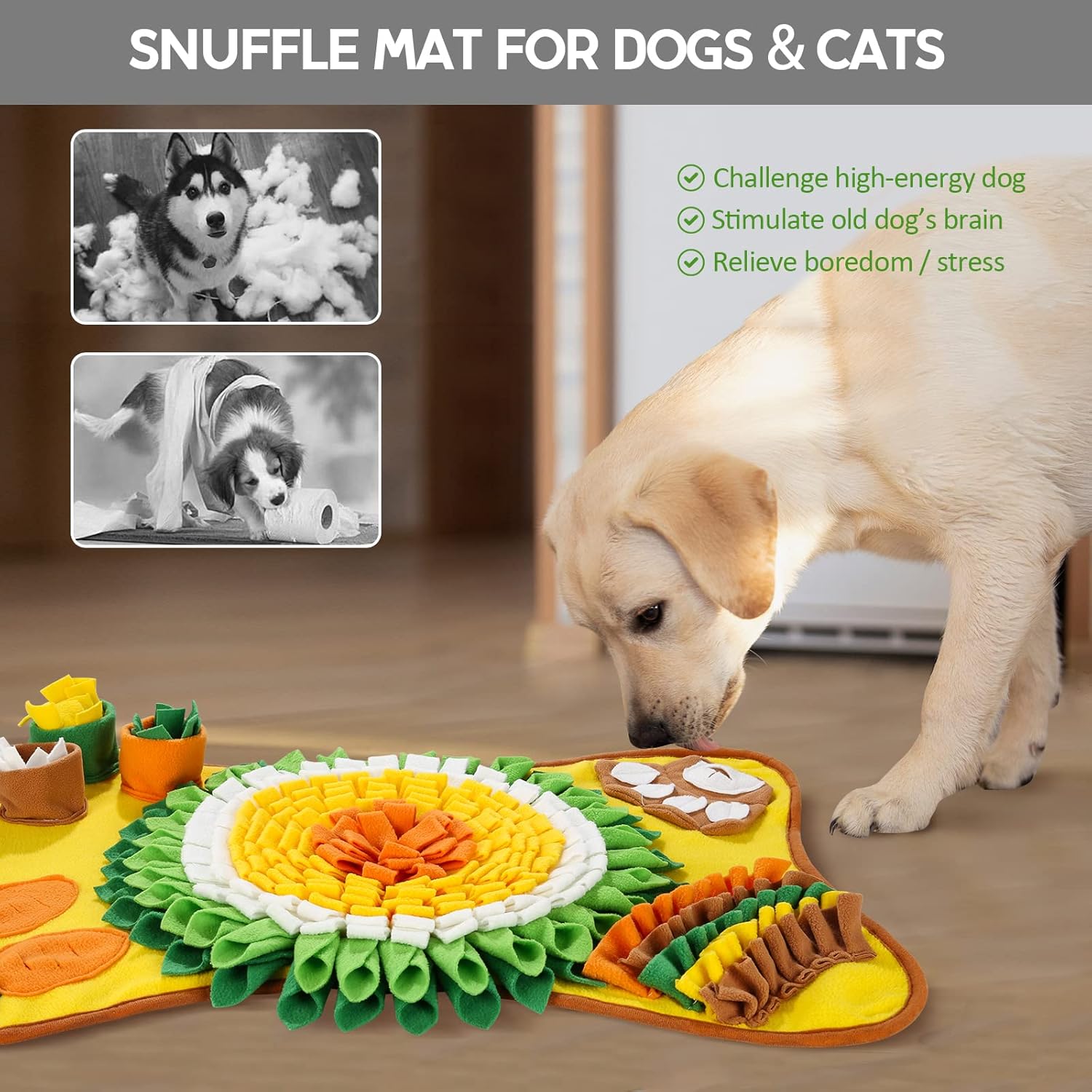CARLA HOME Snuffle Interactive Feeding Mat Toy for Dogs & Pets — image 4