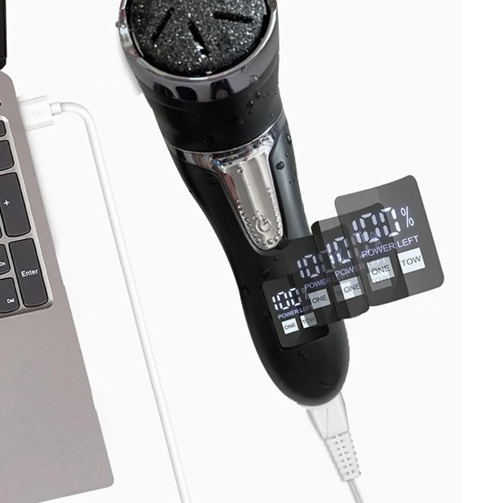 Electric Callus Remover for Feet Water-resistant 2 Speeds Pedicure Kit -Black and 12pcs kit โ image 6