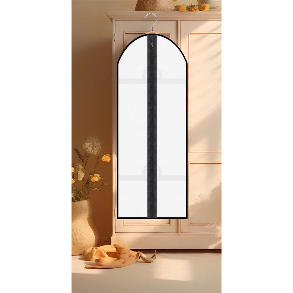 2pcs Clothing bag for hanging clothes, clothing bag for storing in the closet, white suit cover dust bag, jacket (white) — image 2