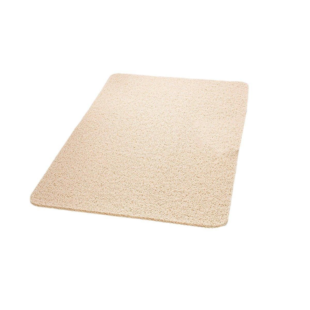Waterproof Non-Slip Bathroom Shower Mat Anti-Slip Rug Toilet Floor Mat Washable - Cream-60 × 80cm