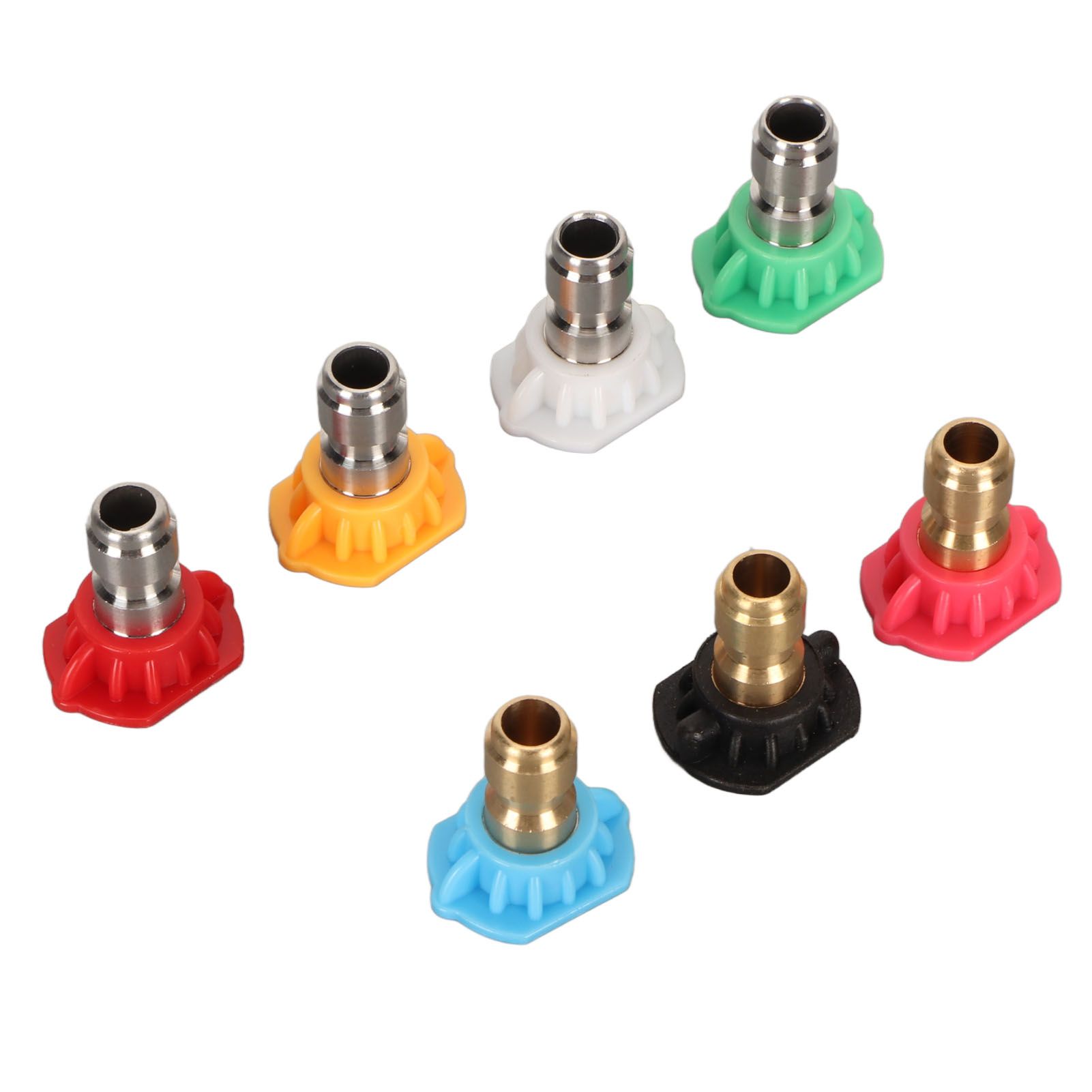 High Pressure Water Gun Nozzle 1/4 Inch 7 Colors Fan Shaped Multifunctional Pressure Washer Spray Nozzle — image 4