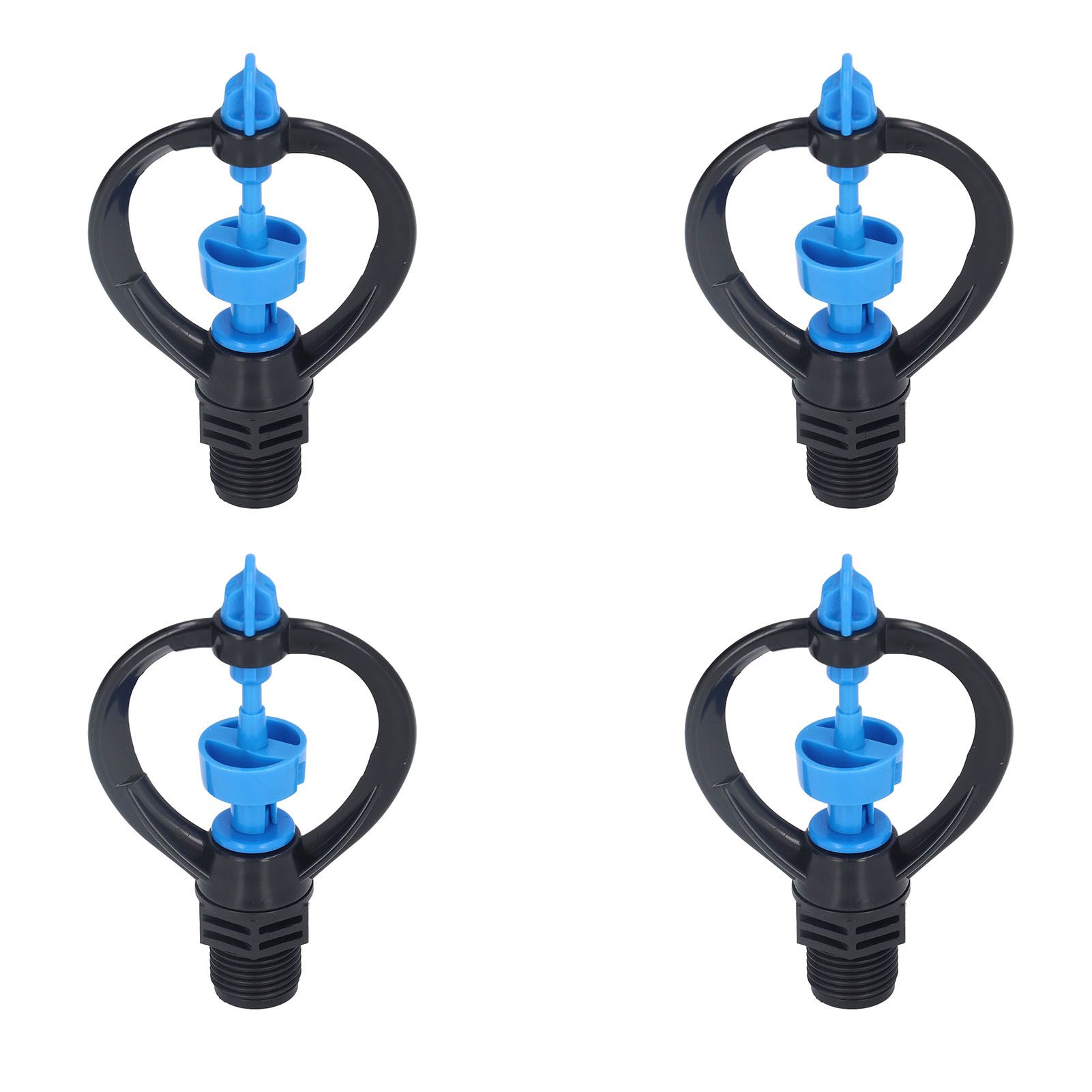 15Pcs Lawn Sprinkler Nozzle G1/2 External Thread 360° Automatic Rotation Mid Range for Lawn Garden Watering IrrigationRound Nozzle — image 4