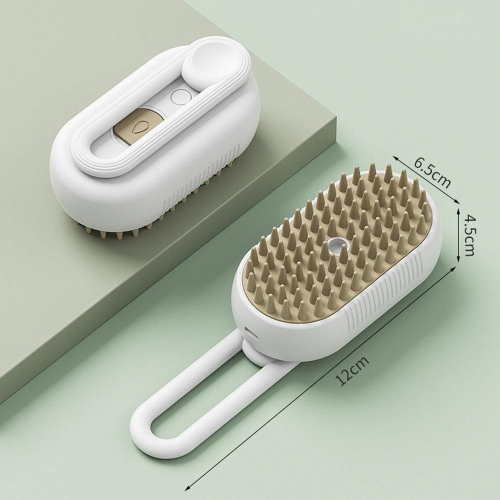 3-in-1 Pet Spray Comb Dog Cat Hair Brush Massage Comb for Removing Tangled Hair White β image 3