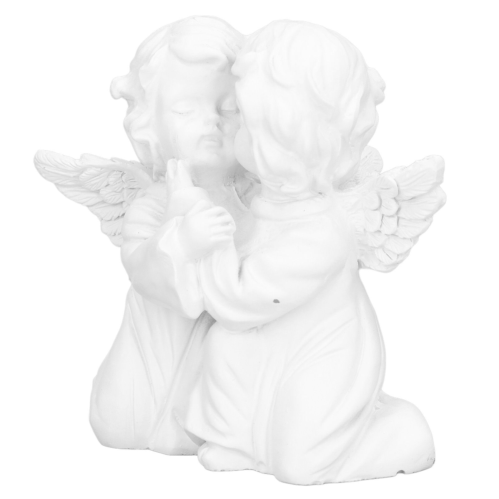 Angel Statue Synthetic Resin Embracing Shape White Angel Ornament for Desktop DecorationAngel Left โ image 4